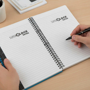 ▷ CUADERNO PACSA SUPERBLOC A5 120H 90G C/5 T/C RAYADA | Taine - Imagen 2