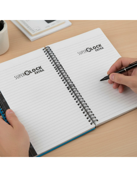▷ CUADERNO PACSA SUPERBLOC A5 120H 90G C/5 T/C RAYADA | Taine - Imagen 2