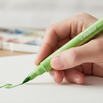 ▷ ROTULADOR STABILO 68 ACUARELABLE VERDE PRADO 1 MM | Taine - Imagen 2