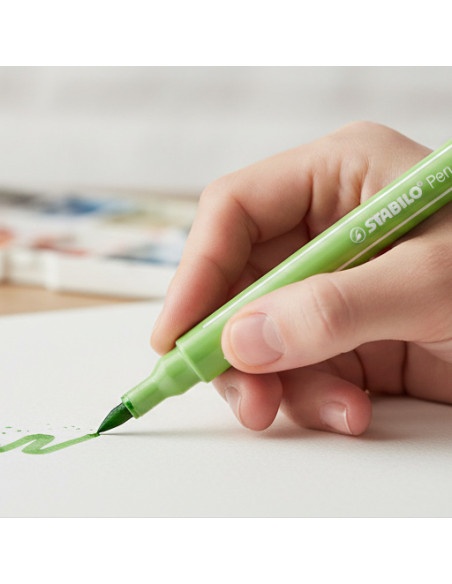 ▷ ROTULADOR STABILO 68 ACUARELABLE VERDE PRADO 1 MM | Taine - Imagen 2