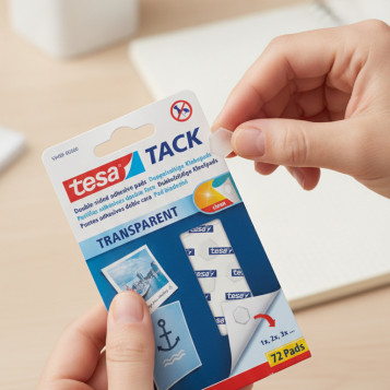 ▷ MASILLA TESATACK 72 PASTILLAS TRANSPARENTE TESA | Taine - Imagen 2