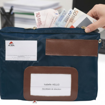 ▷ BOLSA ALBA CORRESPONDENCIA ALBA FABRICADA EN NYLON IMPERMEABLE 40X270X185MM AZUL | Taine - Imagen 2