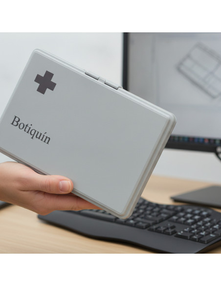 ▷ BOTIQUIN OUTAS PORTABLE PLASTICO GRIS | Taine - Imagen 2