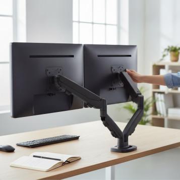 ▷ BRAZO FELLOWES PARA MONITOR DOBLE EPPA | Taine - Imagen 2