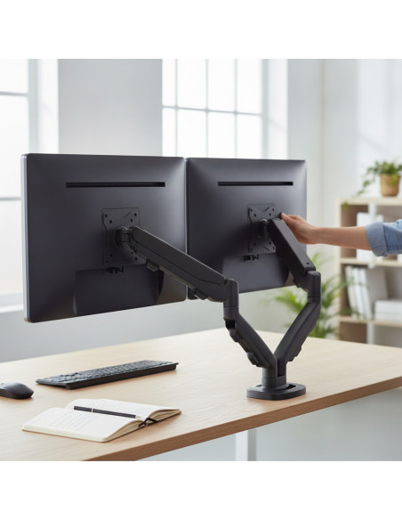 ▷ BRAZO FELLOWES PARA MONITOR DOBLE EPPA | Taine - Imagen 1