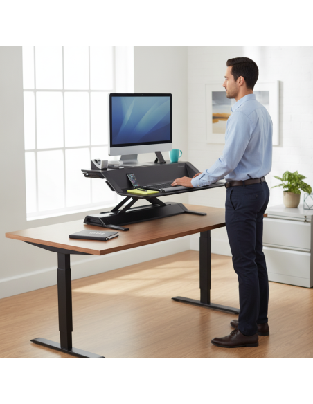 ▷ ESTACIÓN FELLOWES DE TRABAJO SIT STAND LOTUS | Taine - Imagen 1