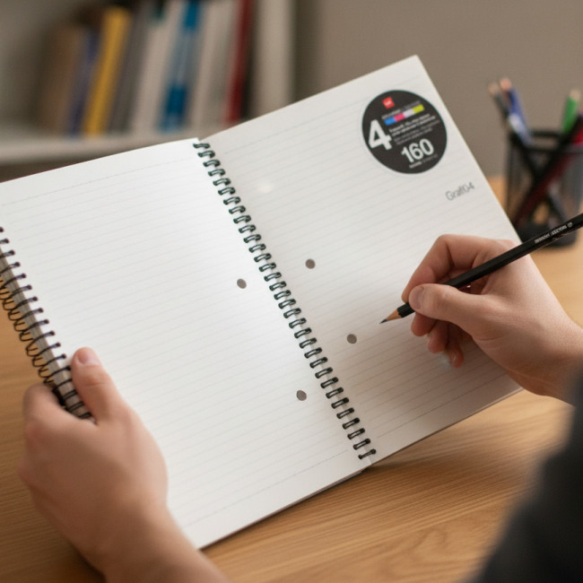 ▷ CUADERNOS MIQUELRIUS A4 GRAFITO 160 HOJAS | Taine - Imagen 2