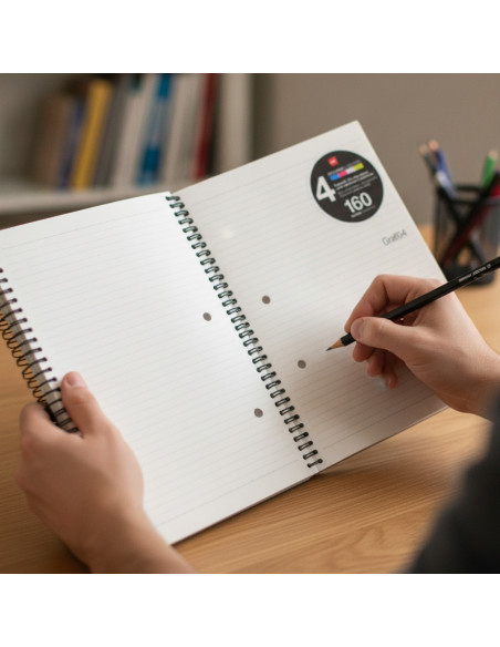 ▷ CUADERNOS MIQUELRIUS A4 GRAFITO 160 HOJAS | Taine - Imagen 2