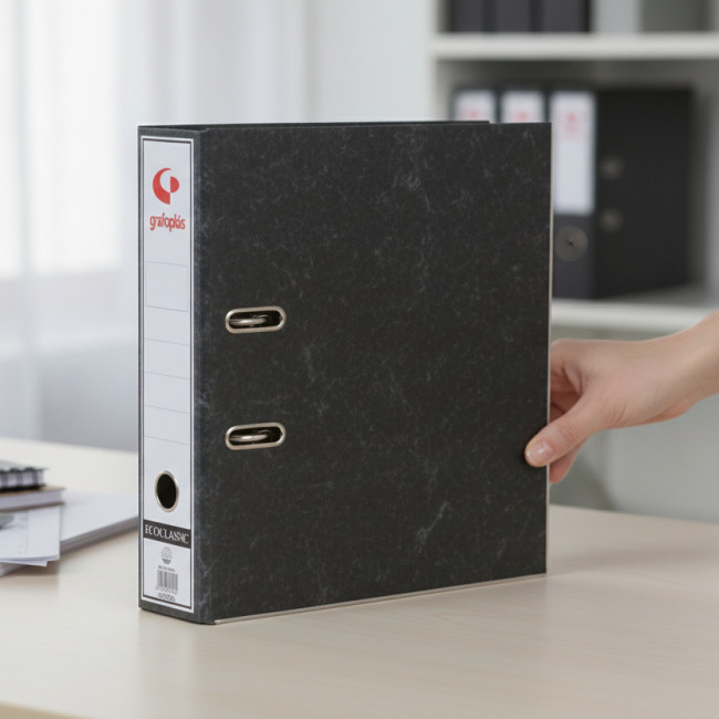 ▷ ARCHIVADOR O CAJETIN GRAFOPLAS JASPEADO ECOCLASSIC | Taine - Imagen 1