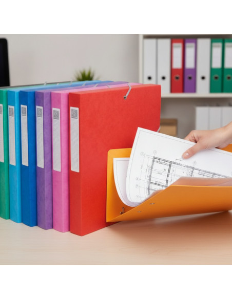 ▷ CARPETA DE PROYECTOS EXABOX EN CARTULINA LUSTRADA | Taine - Imagen 7