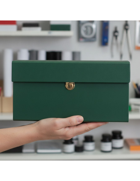 ▷ CAJA PARDO PROYECTOS CON BROCHE | Taine - Imagen 1