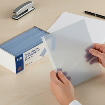 ▷ FUNDAS MATTIO MULTITALADRO PP A4 FOLIO | Taine - Imagen 2
