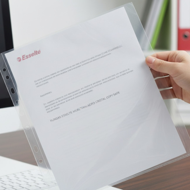 ▷ FUNDAS ESSELTE MULTITALADRO CRISTAL COPY SAFE | Taine - Imagen 2