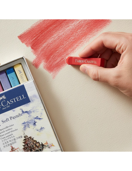 ▷ CAJA FABERCASTELL 12 UDS SOFT PASTEL MULTICOLOR COLORES SURTIDOS | Taine - Imagen 2