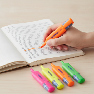 ▷ MARCADOR FLUOR COLORES KORES | Taine - Imagen 2