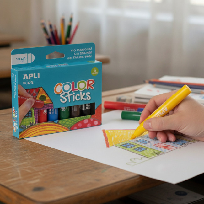 ▷ TÉMPERA APLI SÓLIDA COLOR STICKS | Taine - Imagen 2