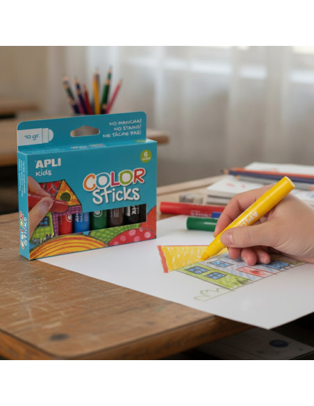 ▷ TÉMPERA APLI SÓLIDA COLOR STICKS | Taine - Imagen 2