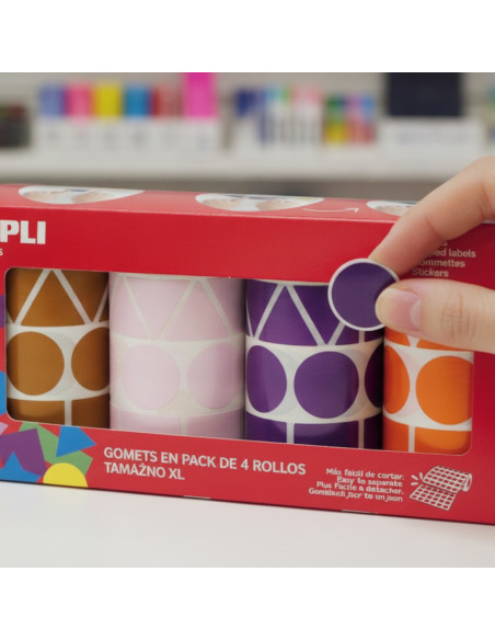 ▷ GOMETS EN PACK DE 4 ROLLOS TAMAÑO XL | Taine - Imagen 1