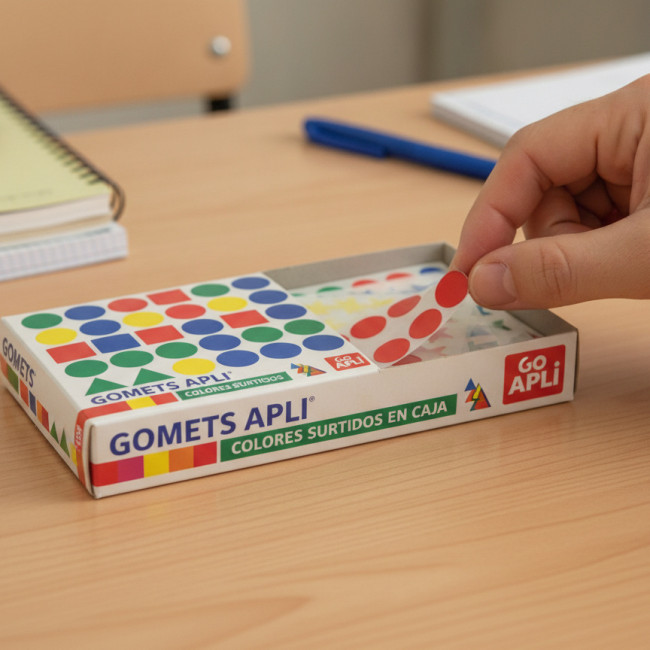▷ GOMETS APLI COLORES SURTIDOS EN CAJA | Taine - Imagen 1