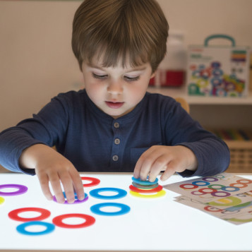▷ TRANSLUCENT MINILAND MATH COLOR RINGS | Taine - Imagen 2