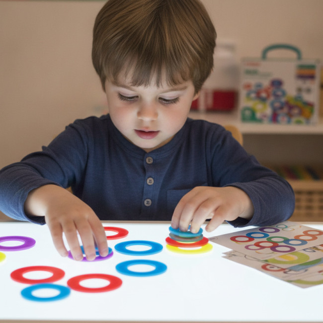 ▷ TRANSLUCENT MINILAND MATH COLOR RINGS | Taine - Imagen 2