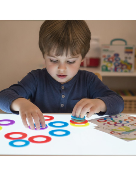 ▷ TRANSLUCENT MINILAND MATH COLOR RINGS | Taine - Imagen 2