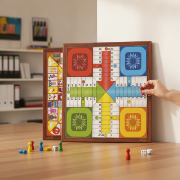 ▷ TABLERO FOURNIER PARCHIS-OCA 4JUGADORES 40x40CM (30032) | Taine - Imagen 2