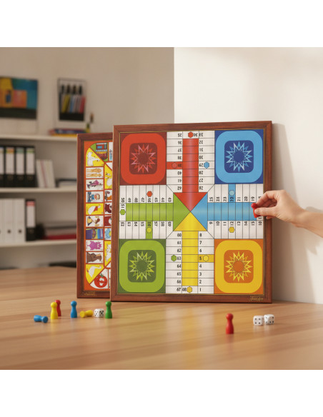 ▷ TABLERO FOURNIER PARCHIS-OCA 4JUGADORES 40x40CM (30032) | Taine - Imagen 2