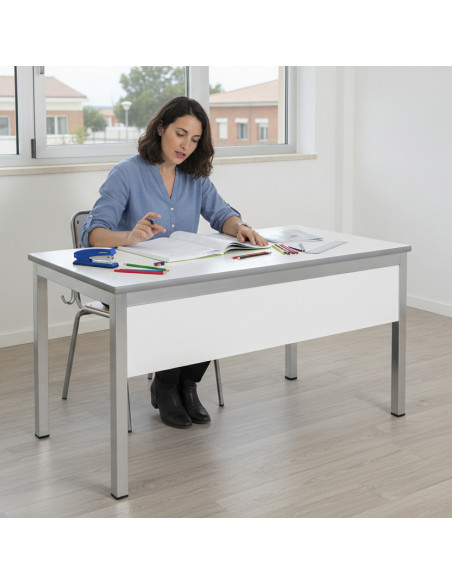 ▷ MESA TAGAR PROFESOR MOD.390F ALT.75 120X80 COLOR GRIS | Taine - Imagen 2