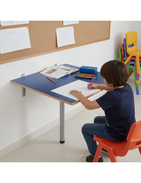 ▷ MESA TAGAR POLIVALENTE M. ABATIBLE PARED 150X70 ALT.54/60 COLOR | Taine - Imagen 2
