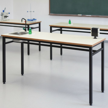 ▷ MESA TAGAR LABORATORIO MOD.296 GRIFO+TORRETA ENCHUFES 180X60 ALT.90 | Taine - Imagen 2