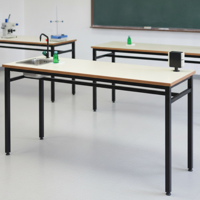 ▷ MESA TAGAR LABORATORIO MOD.296 GRIFO+TORRETA ENCHUFES 180X60 ALT.90 | Taine - Imagen 2