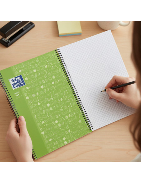 ▷ CUADERNO OXFORD ESPIRAL FOLIO LENGUA 4X4 90GR 80HJ | Taine - Imagen 2