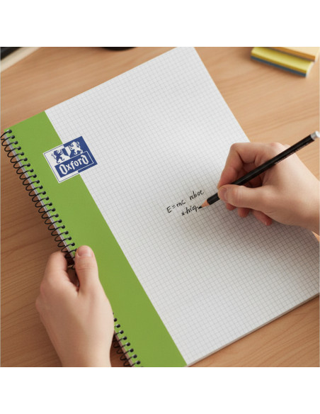 ▷ CUADERNO OXFORD ESPIRAL FOLIO MATES 4X4 90GR 80HJ | Taine - Imagen 2