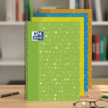 ▷ CUADERNO OXFORD ESPIRAL FOLIO NATURALES 4X4 90GR 80HJ | Taine - Imagen 2