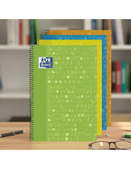 ▷ CUADERNO OXFORD ESPIRAL FOLIO NATURALES 4X4 90GR 80HJ | Taine - Imagen 2