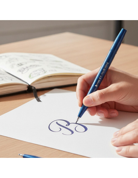 ▷ ROTULADORES PENTEL 4 UDS BRUSH PENS BERRY | Taine - Imagen 2