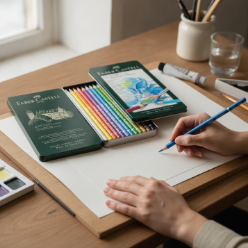 ▷ LAPICES FABER CASTELL 12 UDS ACUARELABLE METAL ALBER | Taine - Imagen 2