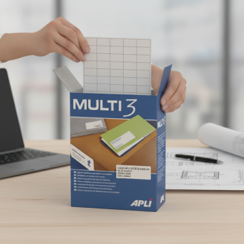 ▷ CAJA APLI ETIQUETAS A4 52,5X29,7 20000 UDS 500HJ | Taine - Imagen 2