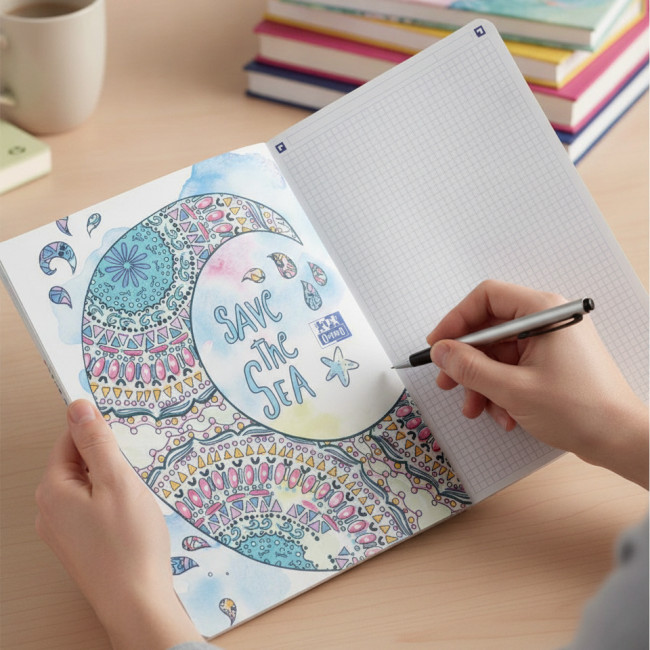 ▷ CUADERNO OXFOR OXFWyC A5 120H 90G 5X5 TB | Taine - Imagen 2