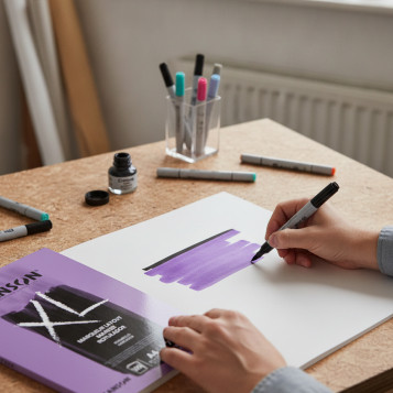 ▷ BLOC DIBUJO CANSON ENCOLADO A4 XL MARKER 70gr 100hj LAYOUT C.ROTULADORES | Taine - Imagen 2
