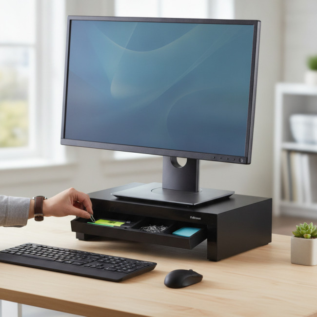 ▷ SOPORTE FELLOWES C.CAJÓN PARA MONITOR DESIGNER SUITES | Taine - Imagen 2
