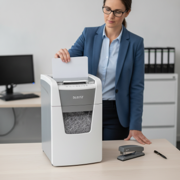 ▷ DESTRUCTORA LEIZ IQ AUTO+ OFFICE 150 P4 AUTOALIMENTACIÓN BLANCA | Taine - Imagen 2