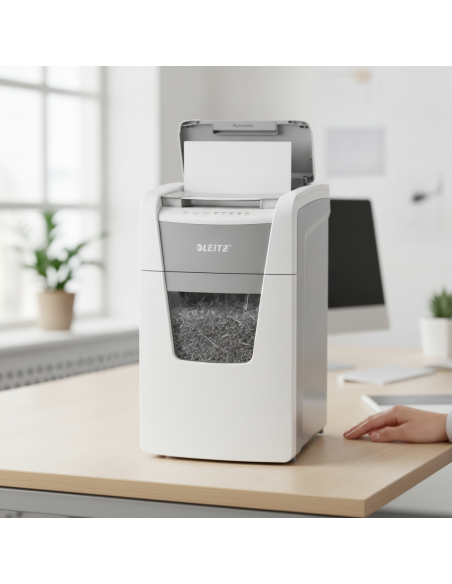 ▷ DESTRUCTORA LEIZ IQ AUTO+ OFFICE 150 P5 AUTOALIMENTACIÓN BLANCA | Taine - Imagen 2