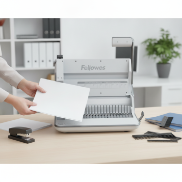 ▷ ENCUADERNADORA FELLOWES MULTIFUNCION 3 EN 1 LYRA CANUTILLO PLASTICO | Taine - Imagen 2