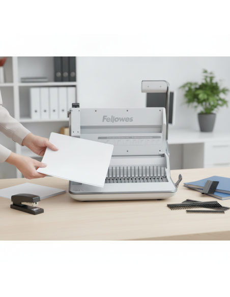 ▷ ENCUADERNADORA FELLOWES MULTIFUNCION 3 EN 1 LYRA CANUTILLO PLASTICO | Taine - Imagen 2