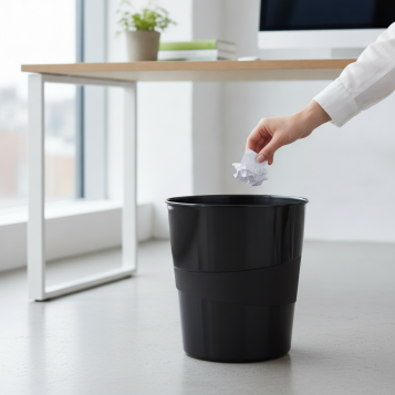 ▷ PAPELERA LEITZ RECYCLE . 15 LITROS NEGRO | Taine - Imagen 2