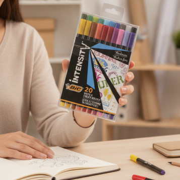 ▷ ROTULADORES BIC 20 UDS INTENSITY PUNTA FINA 0,4MM | Taine - Imagen 2