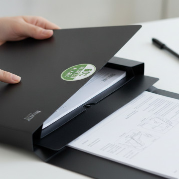 ▷ CARPETA LEITZ DE PROYECTOS RECYCLE PP LOMO 38 MM A4 NEGRO | Taine - Imagen 2
