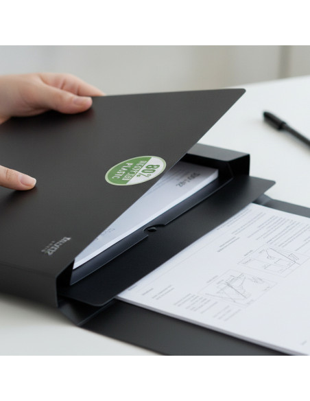 ▷ CARPETA LEITZ DE PROYECTOS RECYCLE PP LOMO 38 MM A4 NEGRO | Taine - Imagen 2